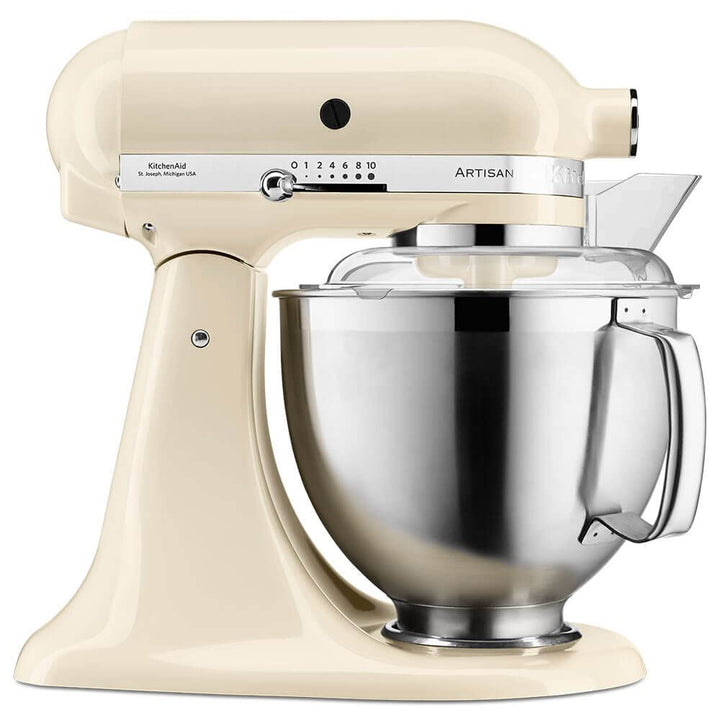ARTISAN 5KSM185PSEAC Küchenrührmaschine Creme mit Edelstahlrührwerkzeug, Creme