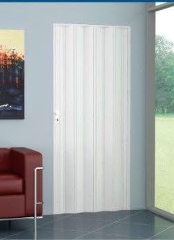 PORTE A SOFFIETTO PVC 82X210 MARRONE NOCE (085773)
