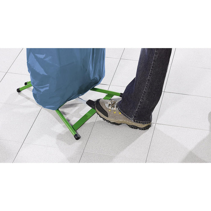 kaiserkraft | Müllsackständer | Standgestell | für Volumen 120 l | mit Pedal | grün | Kunststoffdeck