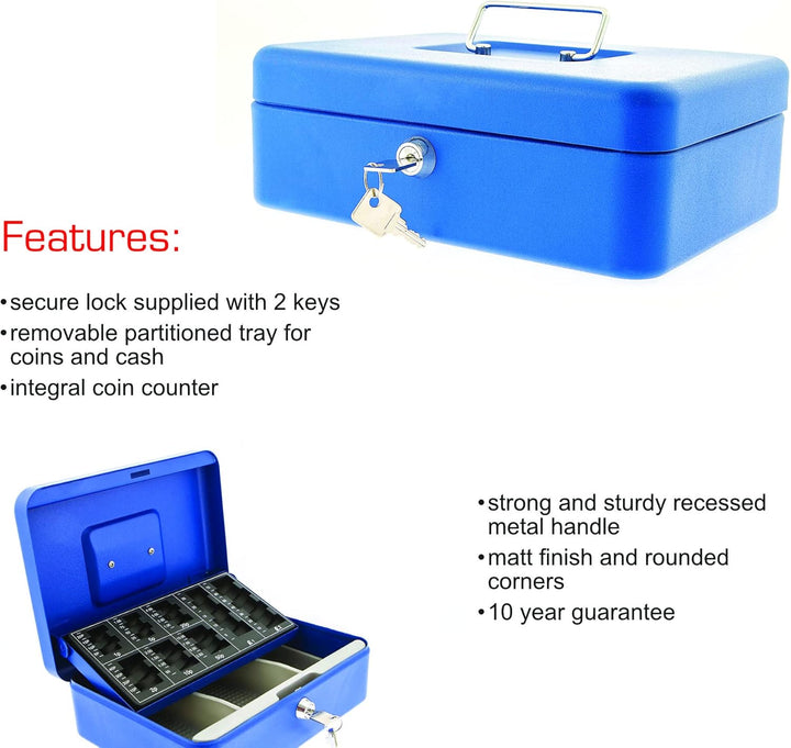 Sterling Locks Geldkassette cb03gb BL – Blau, Blau