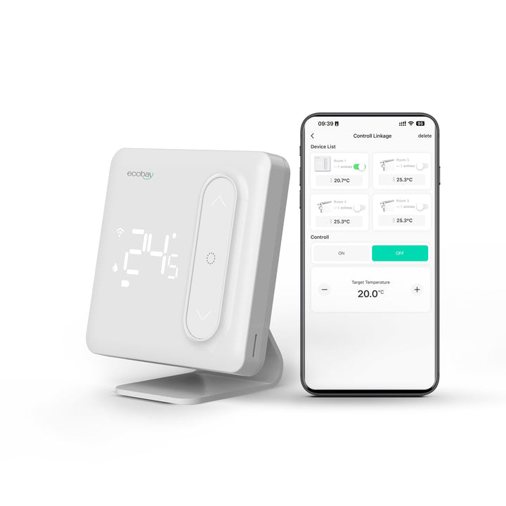 ECOBAY Wireless Temperatursensor, Master Control für Smartes Heizkörperthermostate mit Tuya Smart Zi
