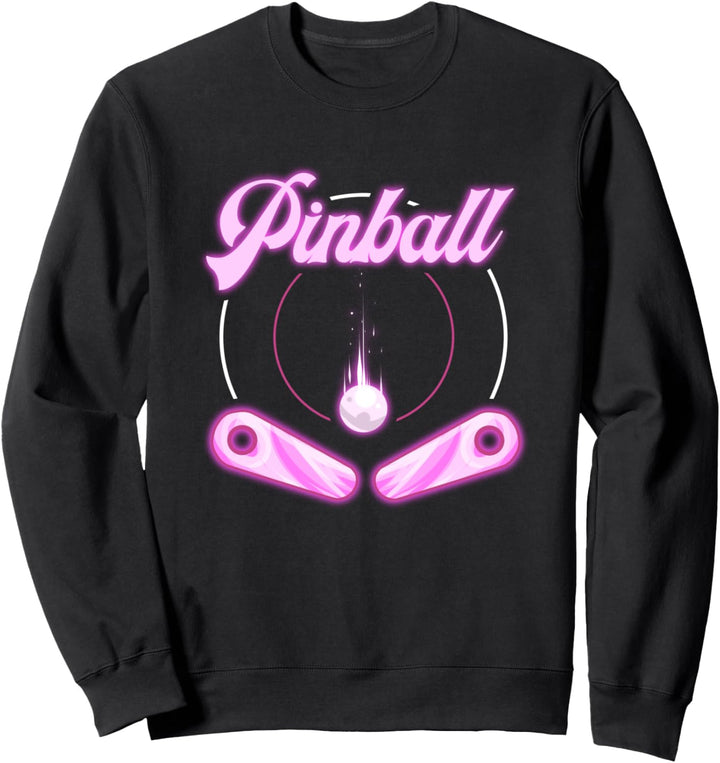 Pinball Arcade Retro Flipperautomat Design Geschenk Sweatshirt