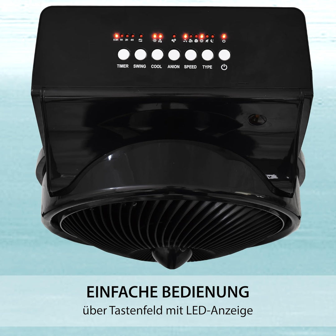 Syntrox Germany 4 in 1 Luftkühler Luftbefeuchter Lufterfrischer und Ventilator AC-95W-B 8L Blowy Rem