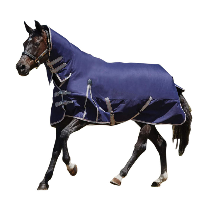 Weatherbeeta Comfitec Essential Combo Hals Schwer Navy/Silber/Rot 4ft Navy Silver Red, 4ft Navy Silv