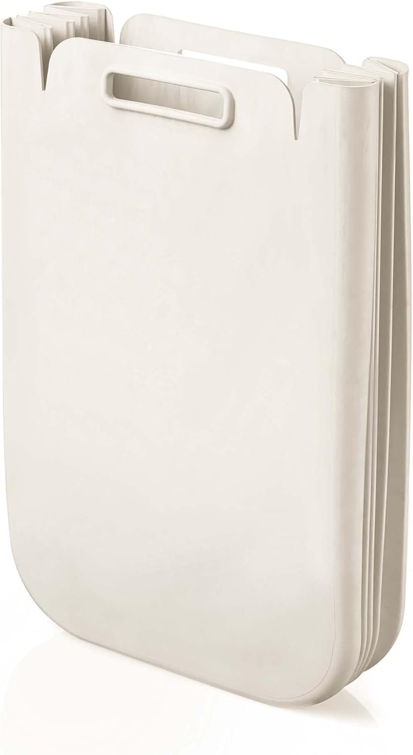 Guzzini - Home, ECO PACKLY Abfallsammler - Milchweiss, 30x25xh45 cm (open)|30x5xh45 cm (closed)|Capa
