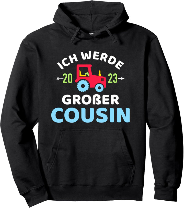 Ich werde grosser Cousin 2023 Schwangerschaft verkünden Pullover Hoodie