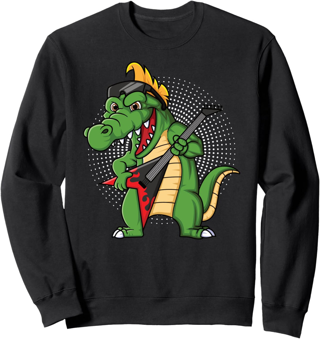 Rock für Kinder I Jungs &amp; Mädchen I Rock Krokodil Sweatshirt