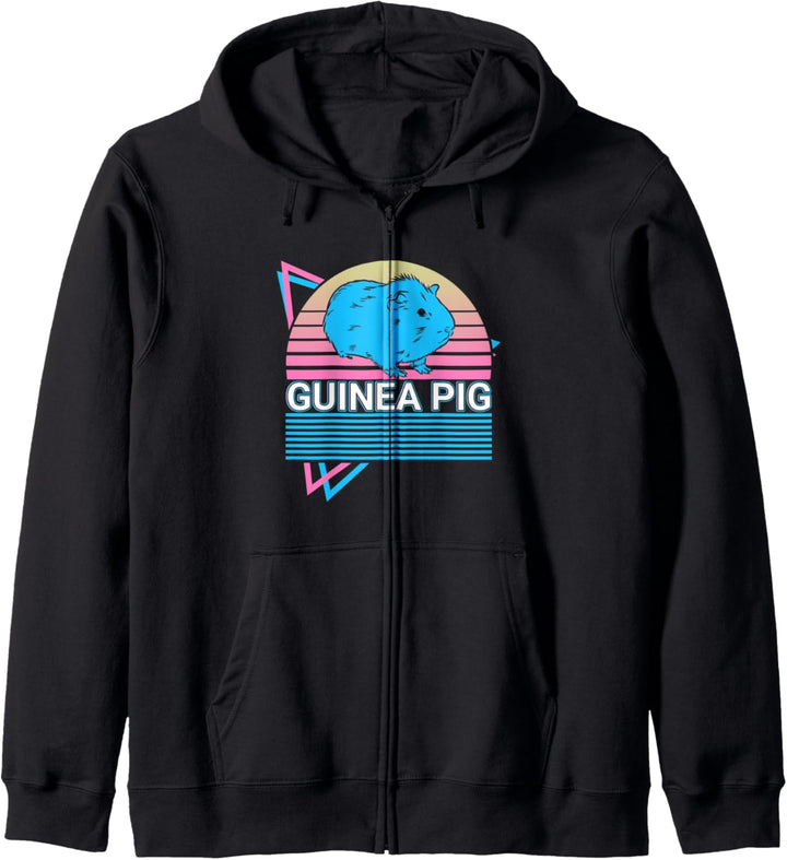 Meerschweinchen Retro Kapuzenjacke