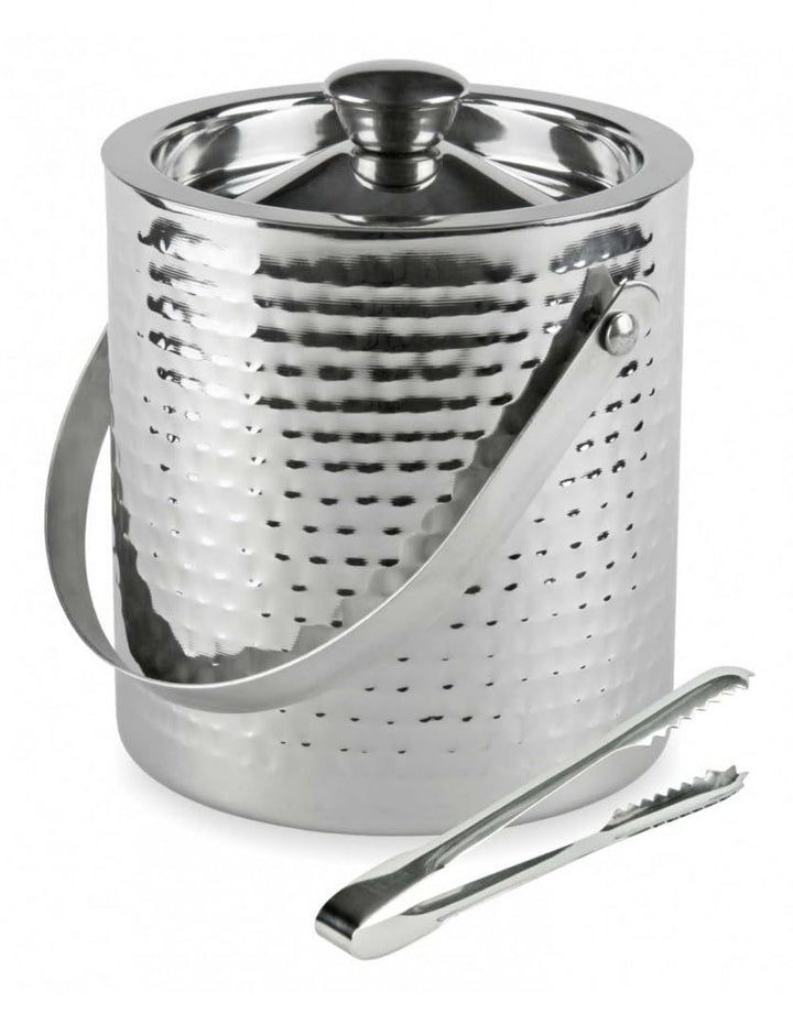 KINGHOFF Wein- &amp; Sektkühler 1.5L Edelstahl Silber