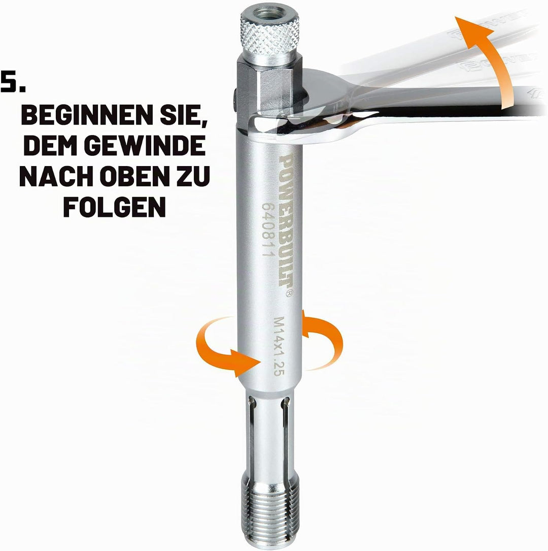 Powerbuilt 14 mm Gewinde-Reparaturwerkzeug – 640811 14mm, 14mm