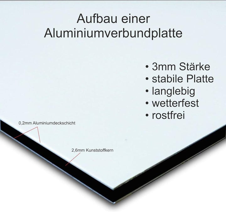 Melis Folienwerkstatt Schild - Keltischer Wetter-Stein - 60x40cm | 3mm Aluverbund – S00352-003 20 VA