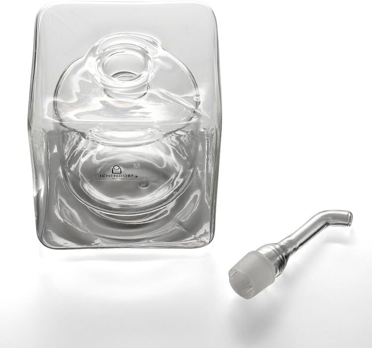 Doppelte Glas-Ölkanne Cube