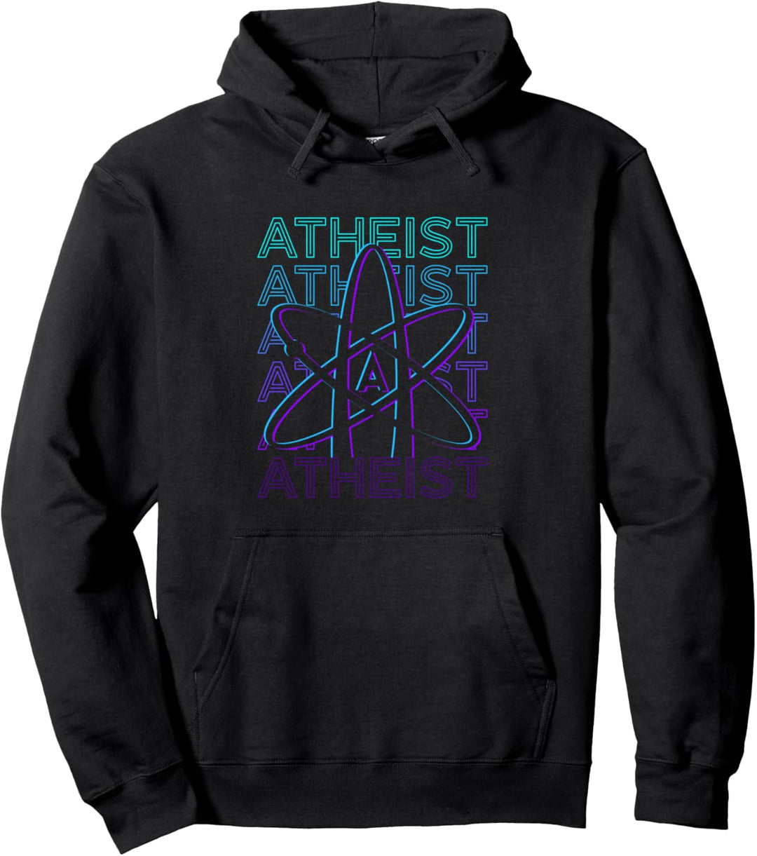 Atheist Atheismus Anti Religion Science Atomic Whirl Atheist Pullover Hoodie