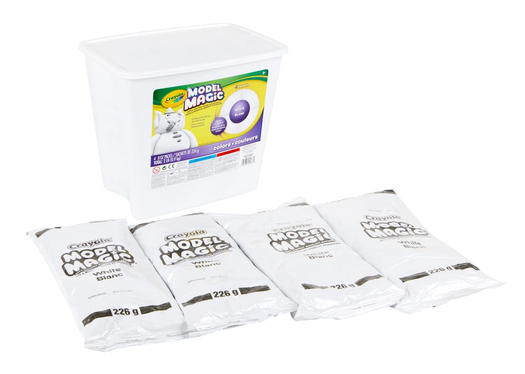 CRAYOLA – 57-4400.0030 – Model Magic im Fässchen, Weiss