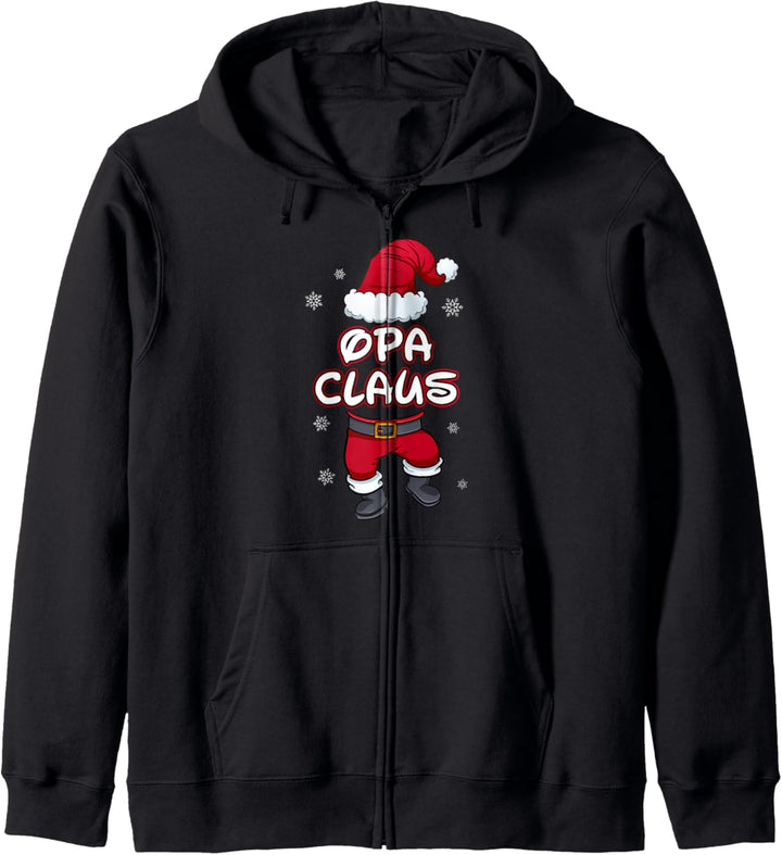 Opa Claus Weihnachten Familie Partnerlook Weihnachtsmann Kapuzenjacke