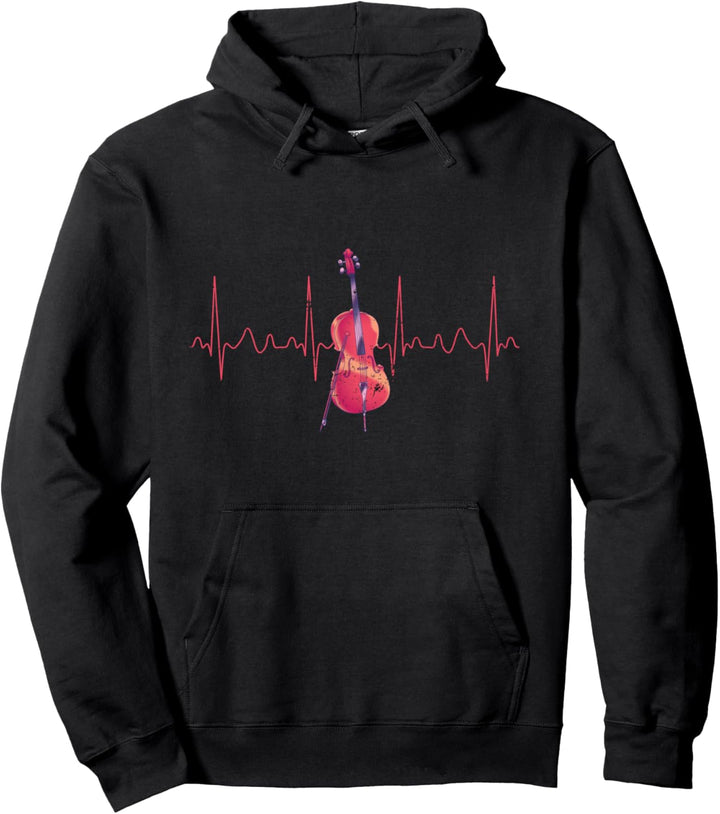 Orchester Streicher Musik Geschenk Herzschlag Cello Pullover Hoodie
