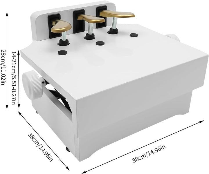 Klavier Pedal Extender Bank, Pedalverlängerung für Kinder, Höhenverstellbar, Pianokeyboard Pedal 14-