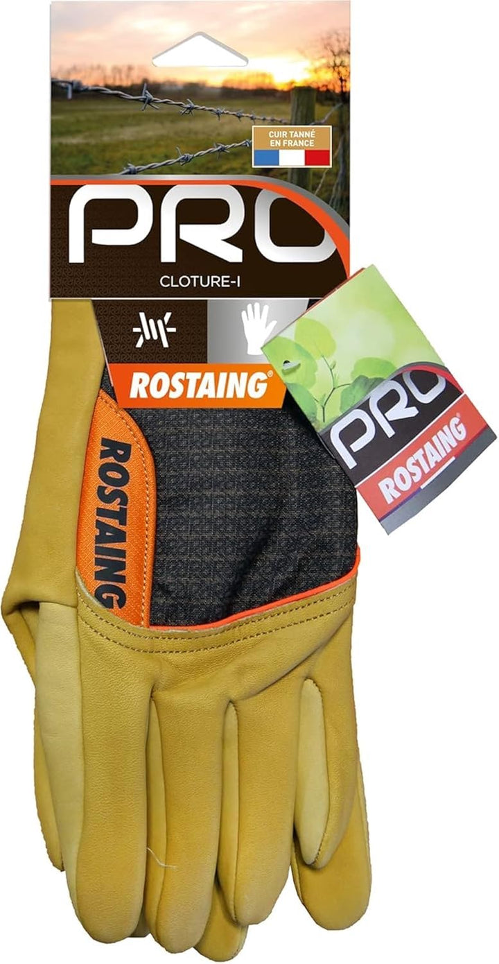 Rostaing cloture-it11 Handschuhe Pro Stacheldraht, beige/braun, 35,5 x 11,5 x 3,5 cm Einzigartig, Ei