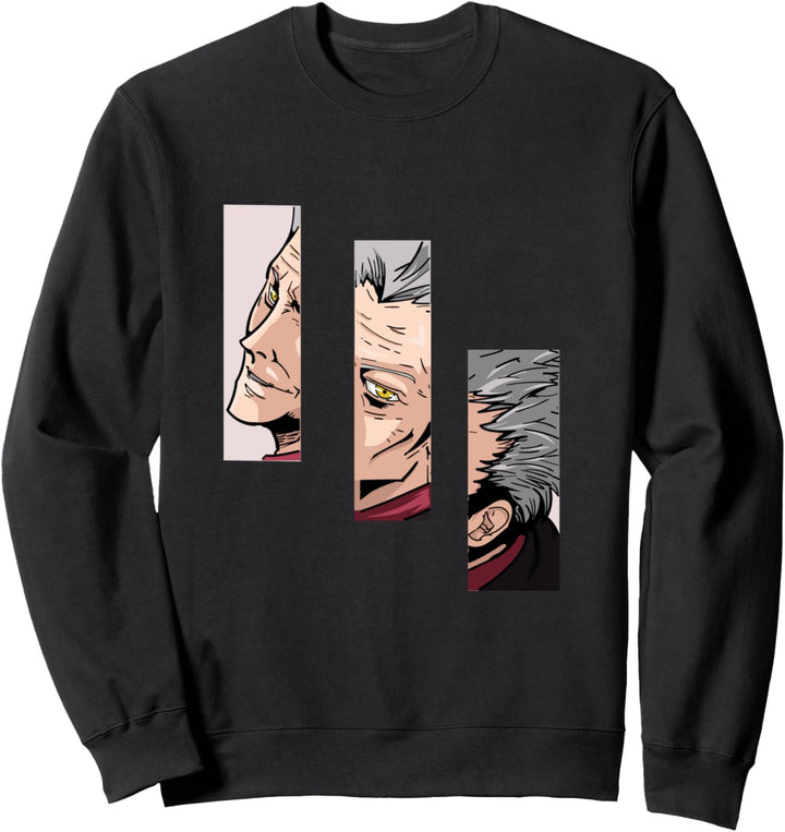 Anime Gesicht Druck Cosplay Manga Geschenk Sweatshirt