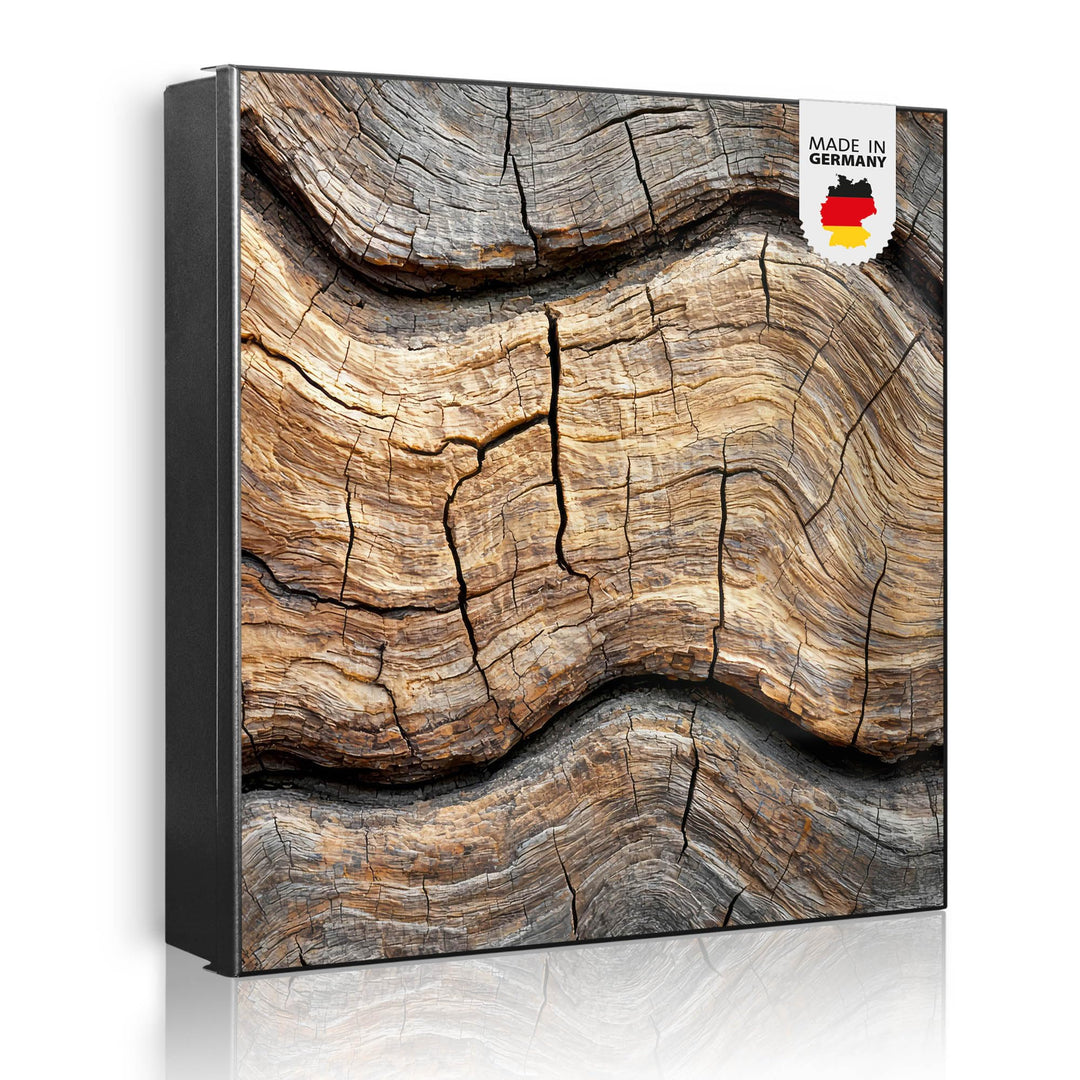 banjado Grosser Schlüsselkasten Glas - Schlüsselbox 30x30cm mit 50 Haken - Schlüsselkasten modern fü