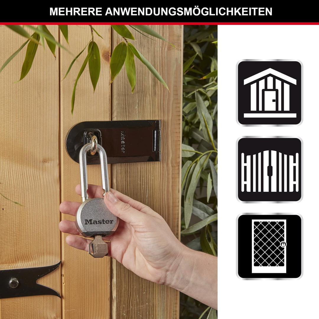 MASTER LOCK Hochleistungsvorhängeschloss [Schlüssel] [Massivem Stahl] [Aussenbereich] M830EURDLH - I