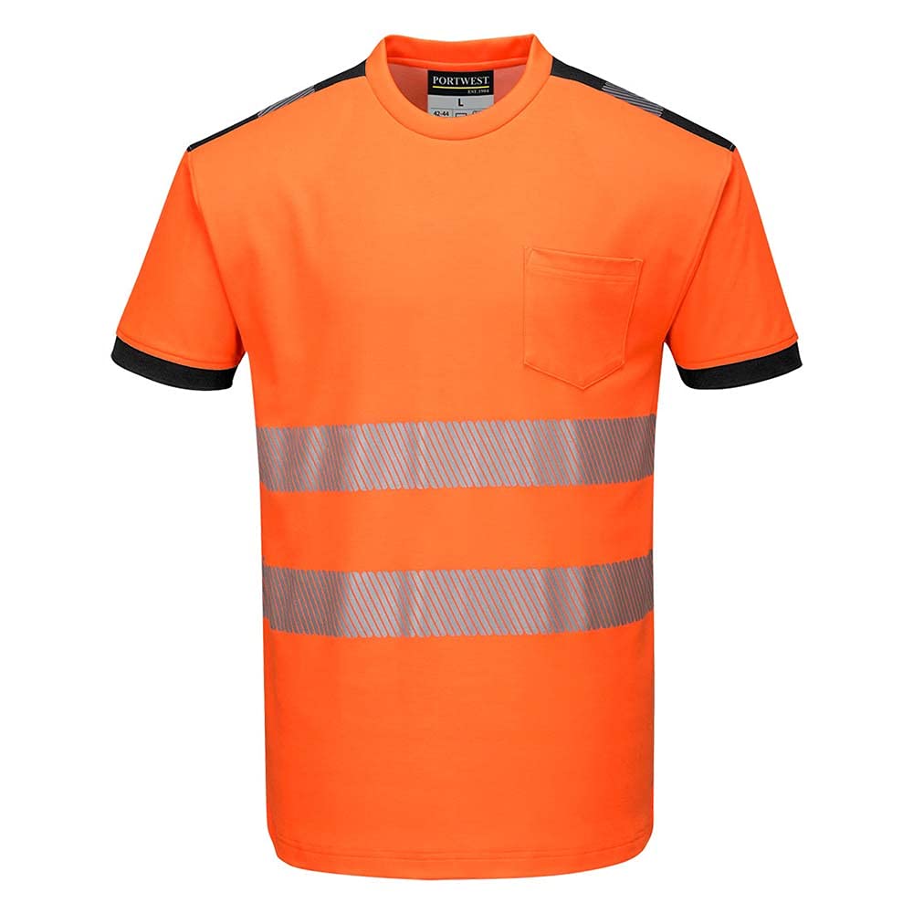 PW3 T-Shirt Manica Corta Hi-Vis S Orange, S Orange