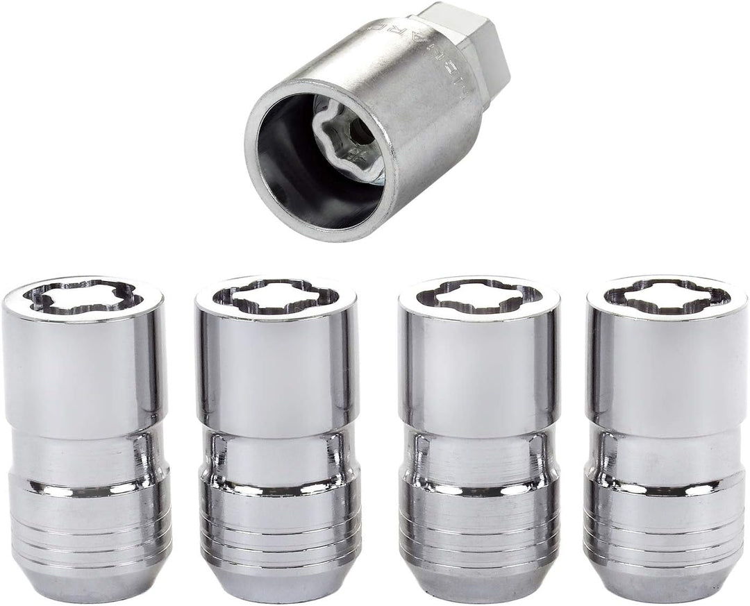 McGard 24215 Chrom M14 x 1,5 Gewinde Grösse kugelbundschrauben Lock Set, (Set von 4)