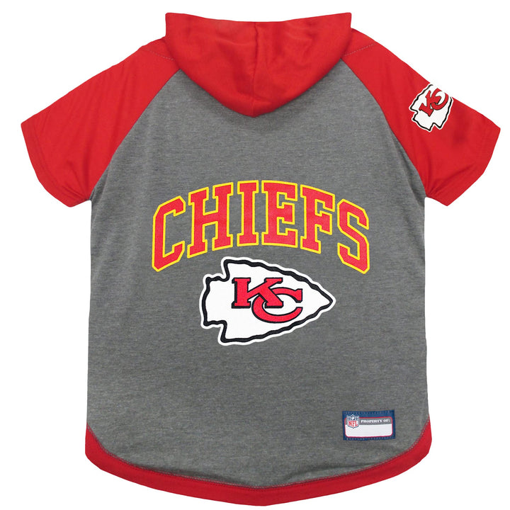 Pets First KCC-4044-XS NFL Kansas City Chiefs Hoodie für Hunde & Katzen | NFL Football Licensed Dog