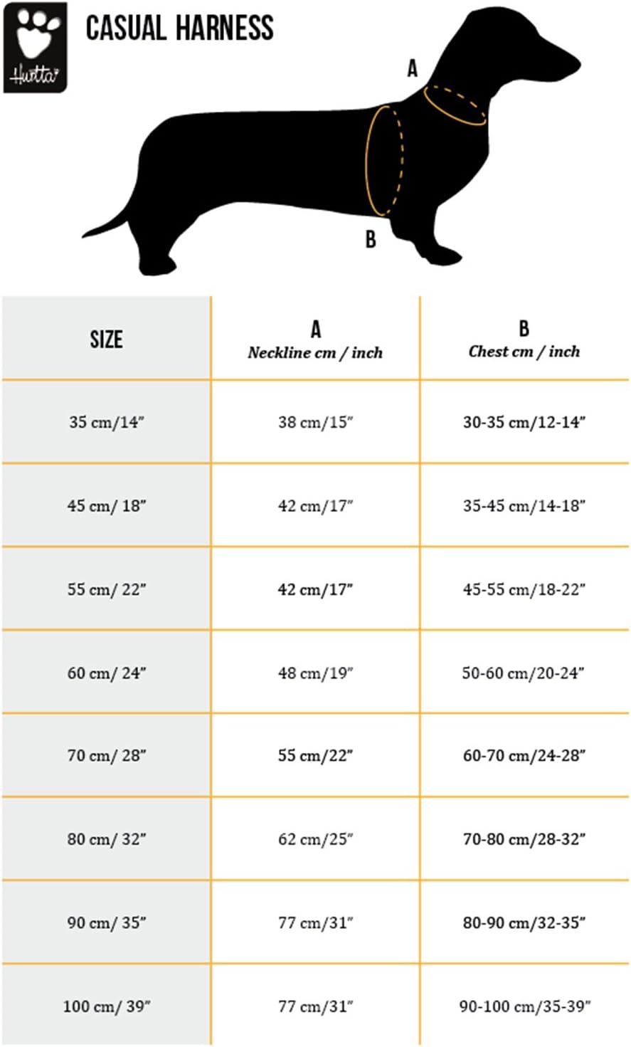 Hurtta Casual Padded Dog Harness, Lingon, 14 in Lingon 12-14", Lingon 12-14"