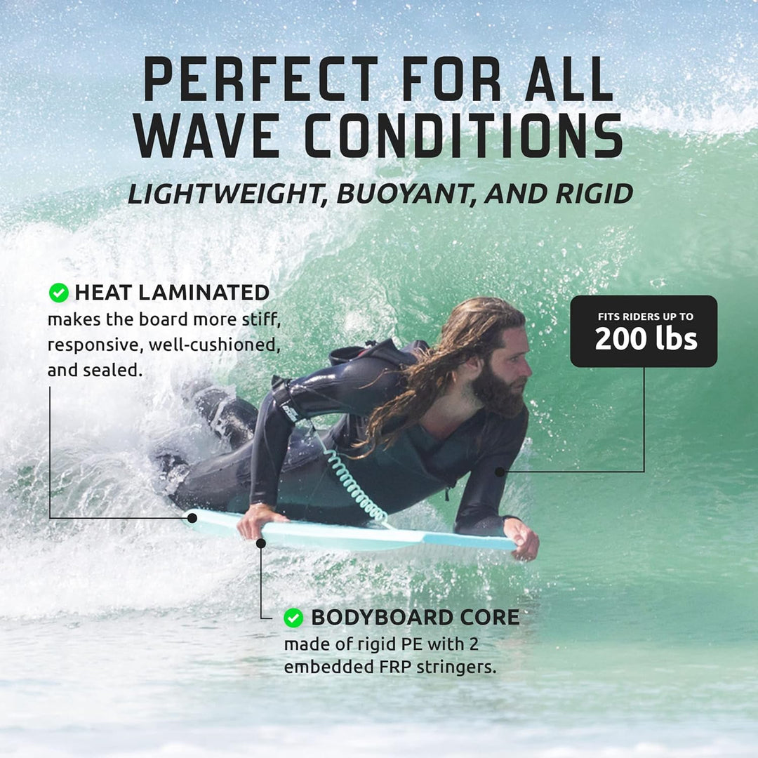 Thurso SURF 107 cm Bodyboard für Strand und Pool – Leichtes PE-Kernmaterial mit IXPE-Oberfläche, HDP