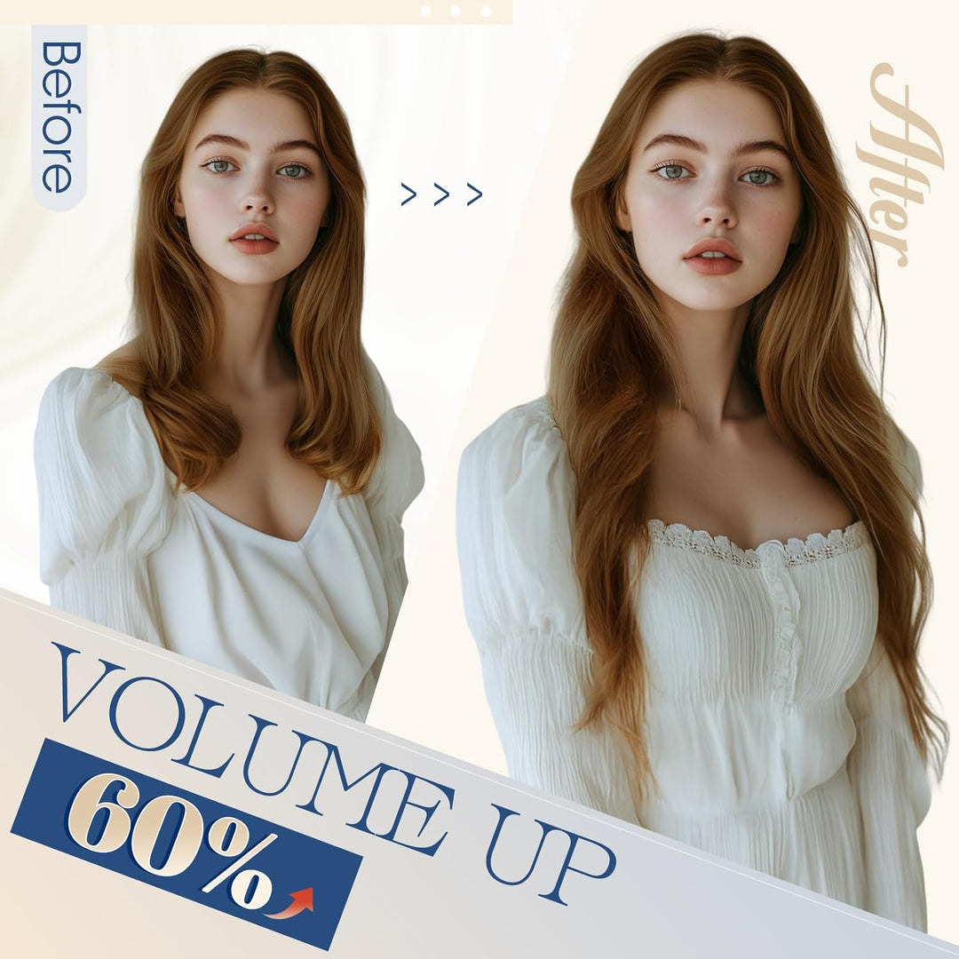 Elailite Extensions Bondings Echthaar 200 Strähne 50cm #6 Hellbraun, U Tip Hair Extensions Keratin 1