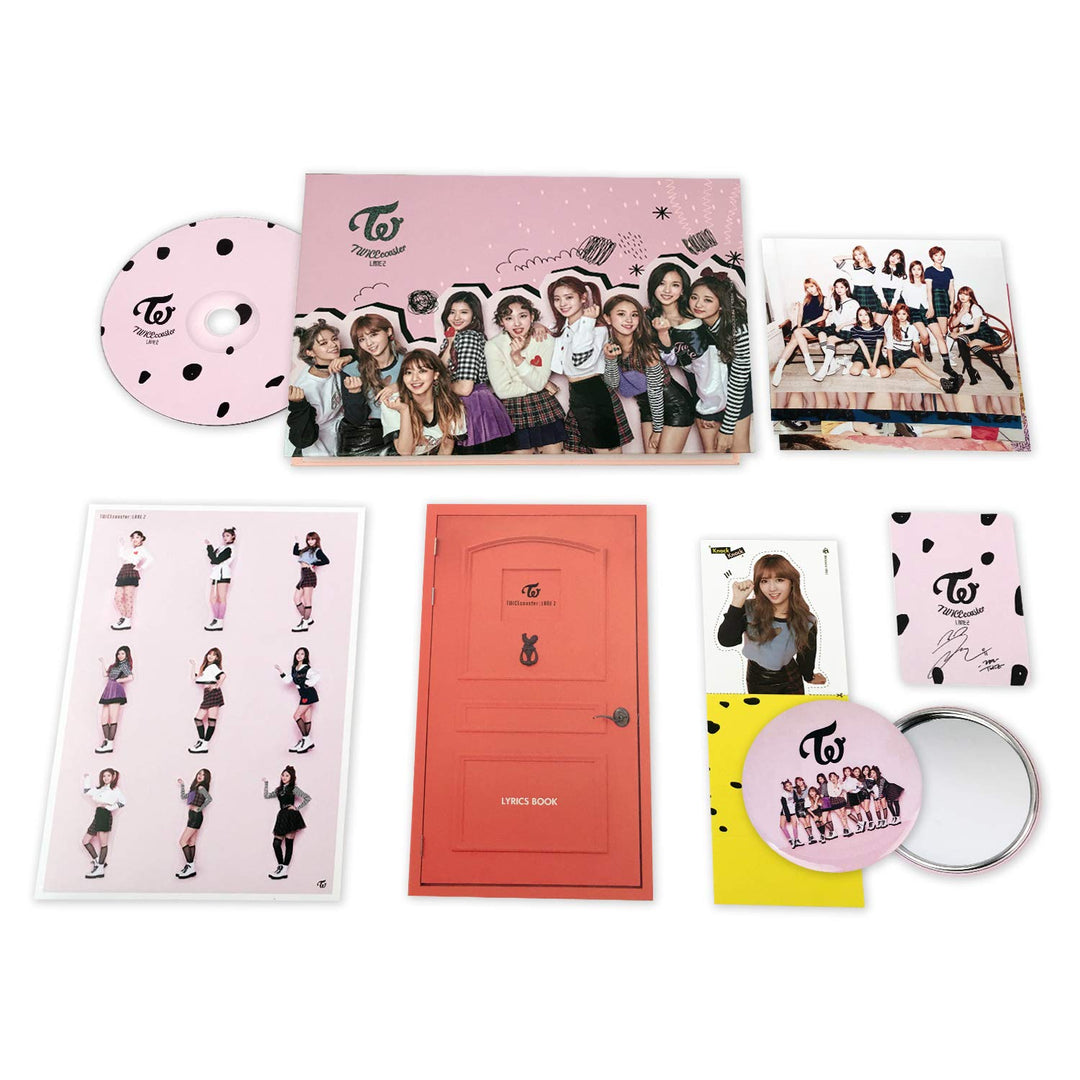 TWICE Special Album - TWICECOASTER : LANE 2 [ B Ver. ] CD + Photo book + Sticker + Photo card + FREE