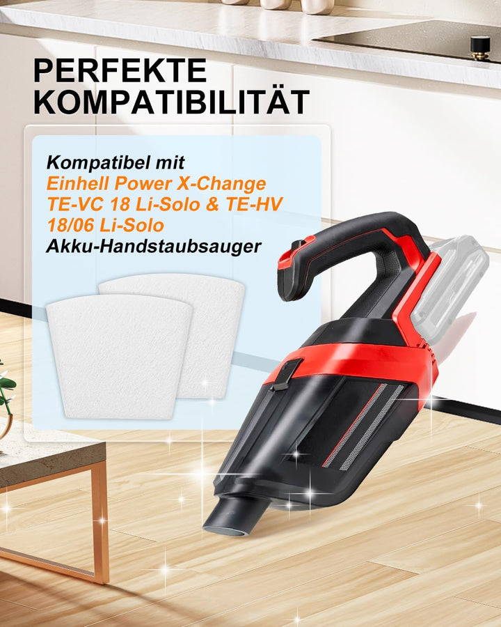Staubsaugerbeutel Kompatibel mit Einhell Power X-Change TE-VC 18 Li-Solo & TE-HV 18/06 Li-Solo – Was