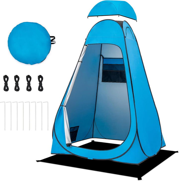 BRIAN & DANY Duschzelt Camping, Pop Up Toilettenzelt, Tragbares Umkleidezelt mit Regenschutz und Fen