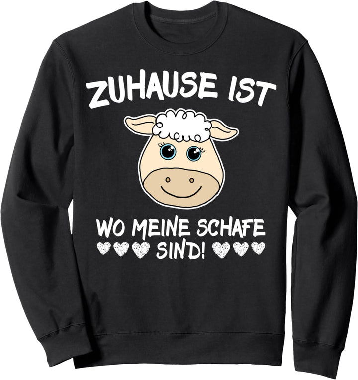 Schaf Motiv Schäfchen Schafskopf Sprüche Schaf Sweatshirt