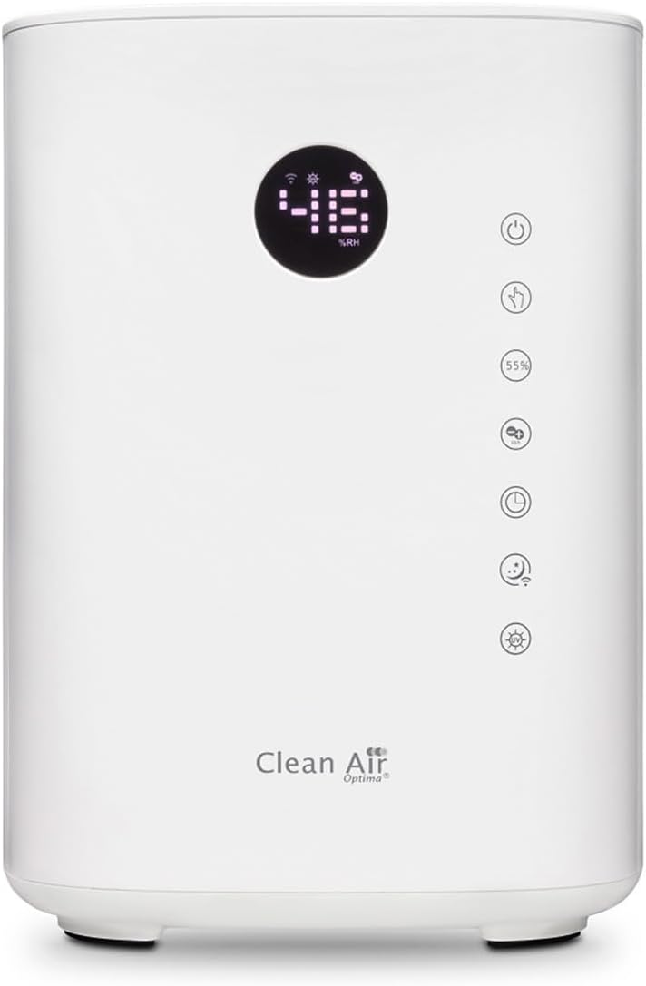 Clean Air Optima CA-604 - Luftbefeuchter mit Ionisator - Befeuchtungsleistung max. 400 ml/h - Wasser