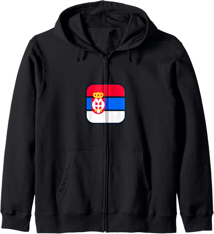 Serbia Flag Icon Kapuzenjacke