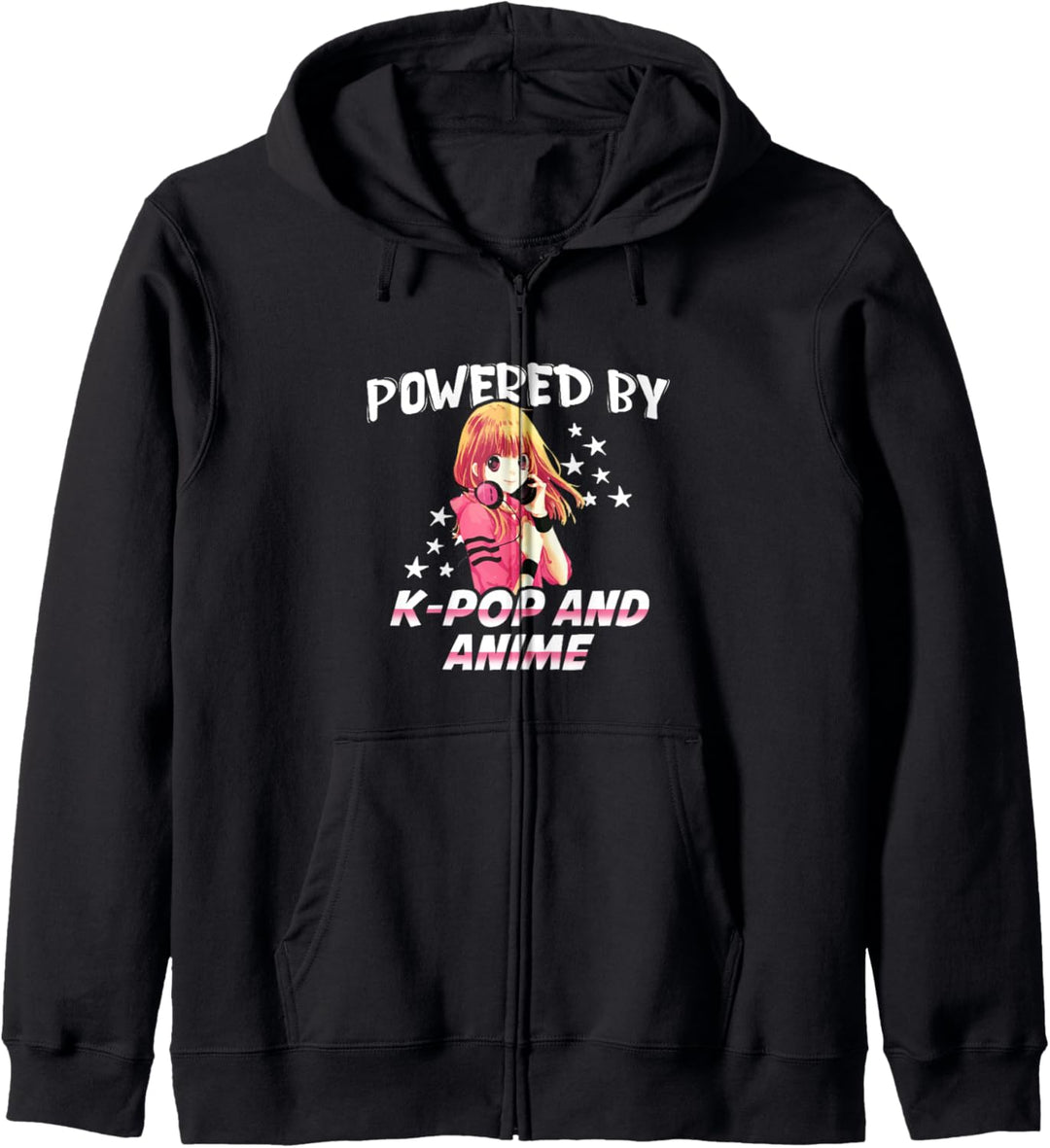 Powered by K-pop And Anime - Japan Korean Kpop Lovers Fans Kapuzenjacke