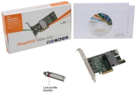 LSI Logic LSI00305 MegaRAID Controller (SGL 4-Port, 8X PCIe 2.0, 1GB, RAID 0/1/5/10/50/60)