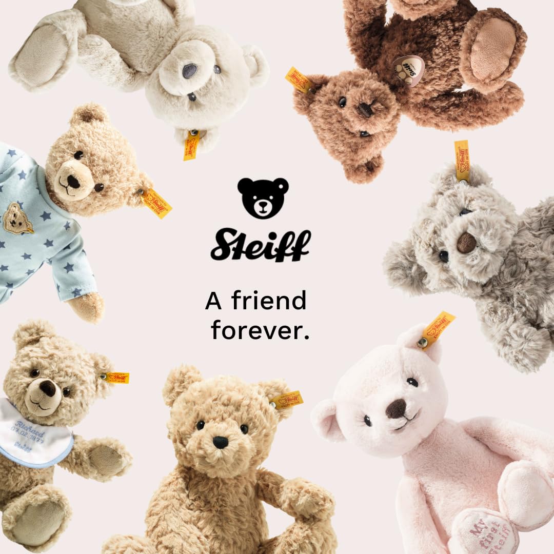 Steiff Kuscheltier Elefäntle mit Rassel, Süsses Stofftier, Jungen, Mädchen & Babys ab 0 Monaten, Plü