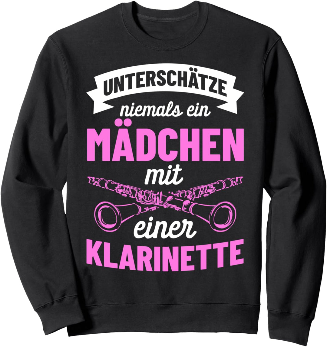 Klarinette Instrument Blasmusiker Klarinettenspieler Sweatshirt
