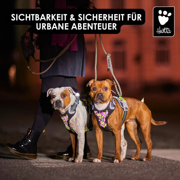 Hurtta Weekend Warrior Neon Hundegeschirr II (Licorice, Lakritz, 45-60 cm) licorice, Lakritz 45-60 c