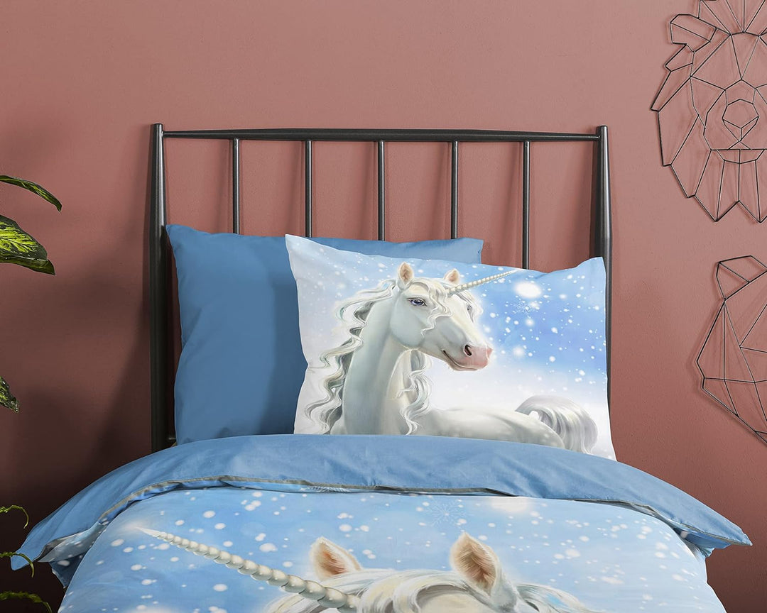 Single Duvet Cover 140 x 220 cm Flannel No. 10017 Blue 140x220cm Blau, 140x220cm Blau