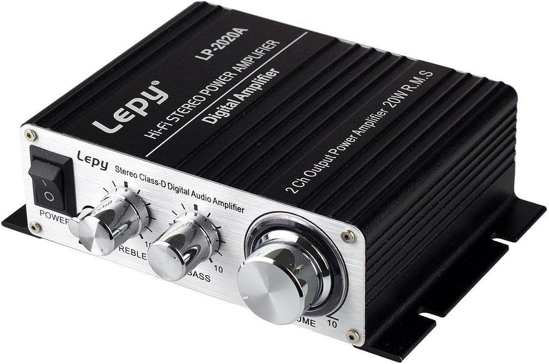 LEPY 2020A HiFi (2X 20 Watt) Stereo Design Verstärker für MP3/Handy/DAC schwarz
