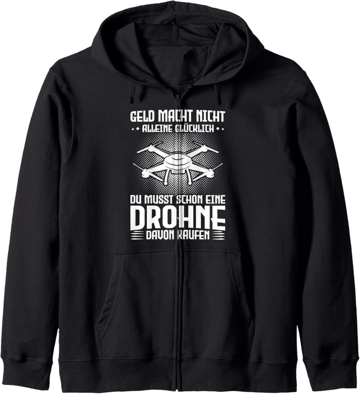 Drohne Quadrocopter Drohnenpilot Kapuzenjacke