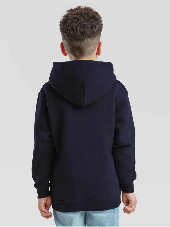 Baddery Kinder Pullover : Survival T-Rex Dino - Dinosaurier Kapuzenpullover für Jungen (Navy 152)