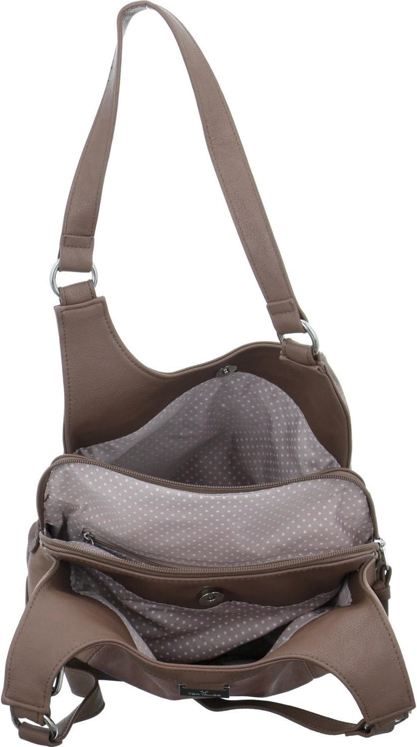 TOM TAILOR bags Juna Damen Shopper Umhängetasche Reissverschluss Klein 31 x 14 x 29 Rose, 31 x 14 x