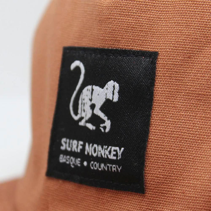 SURF MONKEY 5 Panels Herren/Damen Kappe - 100% Bio-Baumwolle - Einheitsgrösse Einheitsgrösse Erde, E