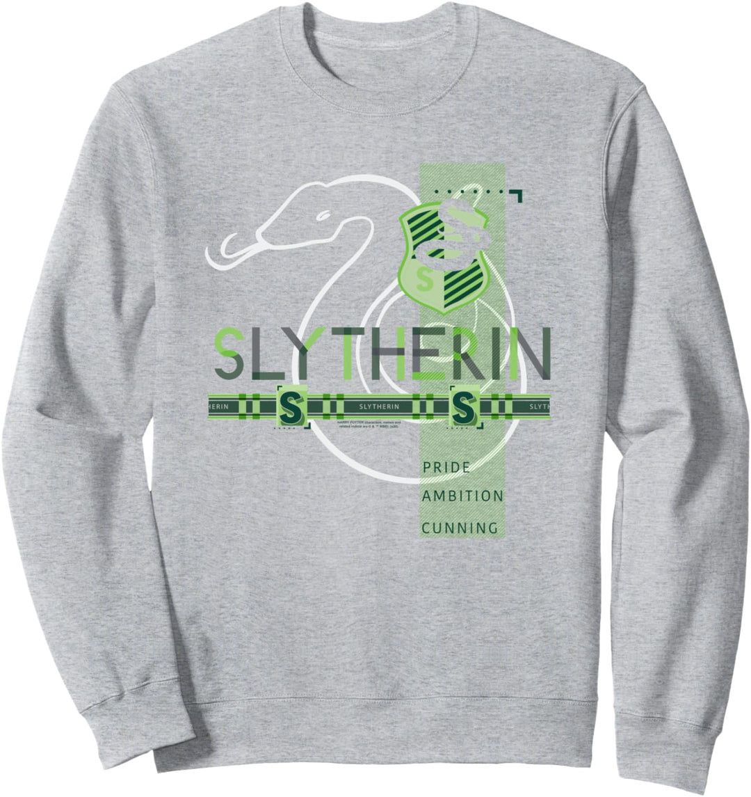 Harry Potter Slytherin Pattern Crest Sweatshirt
