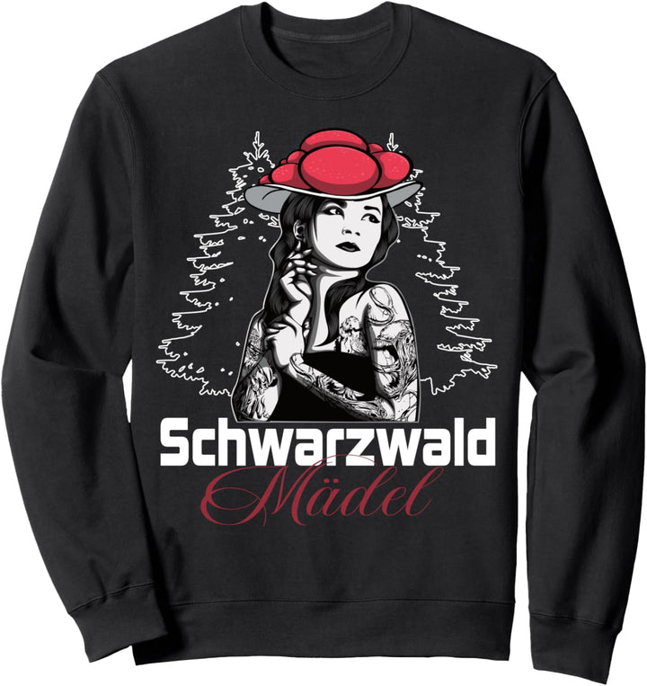 Schwarzwald Bollenhut Schwarzwaldmädel Schwarzwälder Heimat Sweatshirt